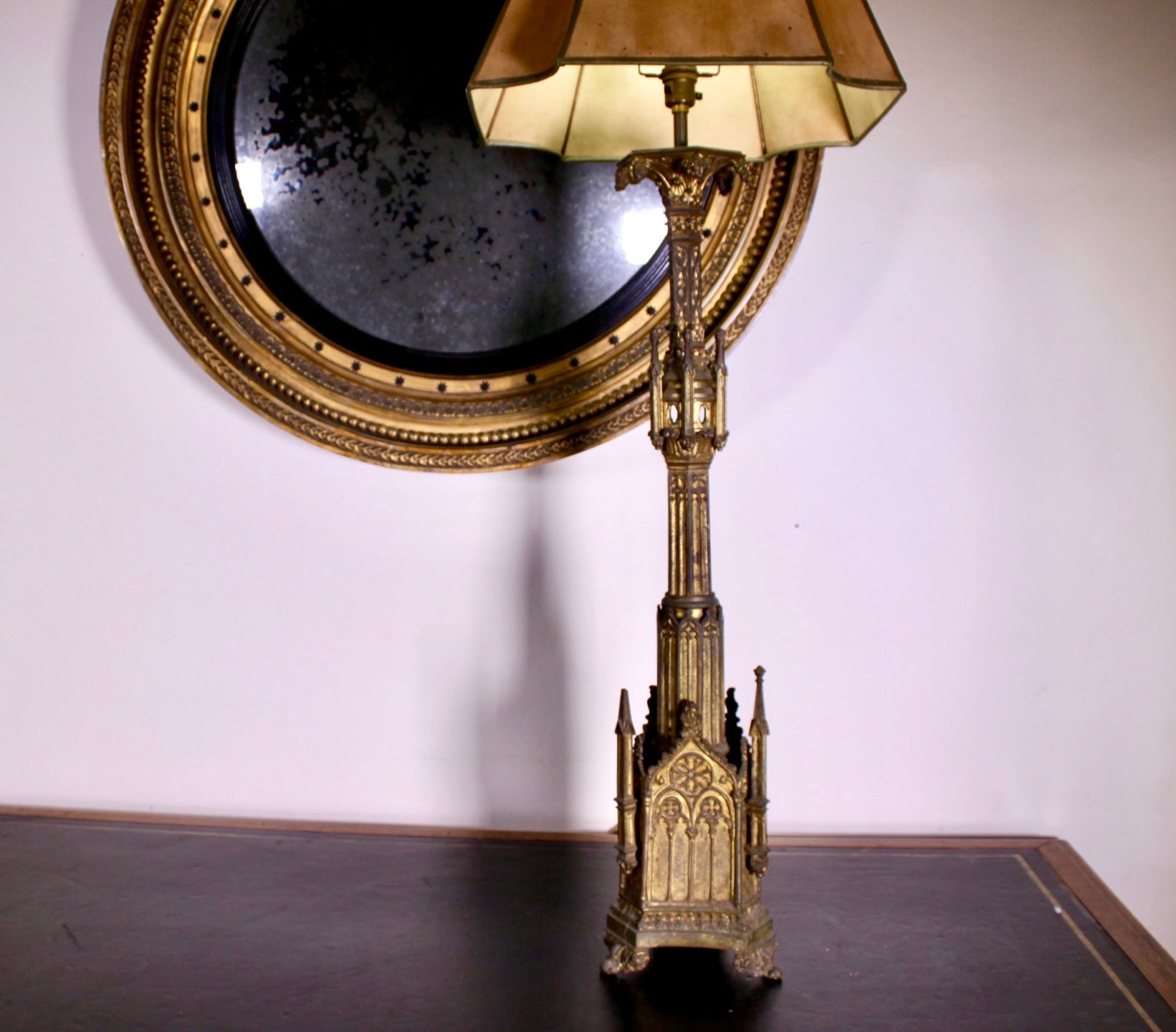 French Gilt Bronze Gothic Table Circa 1850 - Main Image