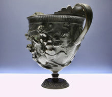 Load image into Gallery viewer, A Large Grand Tour Bronze Kantharos Cup, after the Pompeian 1st century A.D. original, circa 1840