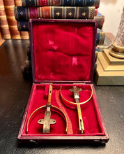 Load image into Gallery viewer, A boxed pair of 19th century Maxwell's Officer's Spurs. English Circa 1840
