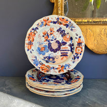 Load image into Gallery viewer, A set of six mason's ironstone plates decorated with the 'Japan' pattern. Circa 1813-1820