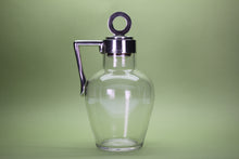 Load image into Gallery viewer, Edwardian sterling silver mounted Claret Jug in the manner of Dr Christopher Dresser