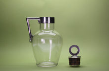 Load image into Gallery viewer, Edwardian sterling silver mounted Claret Jug in the manner of Dr Christopher Dresser