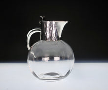 Load image into Gallery viewer, A Stylish Hukin & Heath silver plated claret jug after a design attributed to Dr Christopher Dresser .