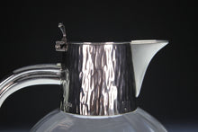 Load image into Gallery viewer, A Stylish Hukin & Heath silver plated claret jug after a design attributed to Dr Christopher Dresser .