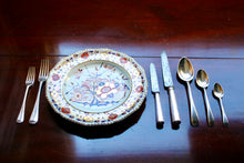 Load image into Gallery viewer, A Georgian sterling silver bright-cut engraved feather edge cutlery setting. English late 18th (1775-1785)