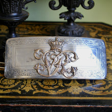 Load image into Gallery viewer, A British Army sterling silver cartridge box. Bent & Parker for Hawkes & Co, Piccadilly, 1876