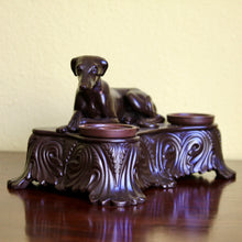 Load image into Gallery viewer, A rare Regency period Wally Smith & Skinner glazed terracotta desk stand. English Circa 1820