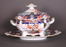 Load image into Gallery viewer, A Mason's ironstone lidded tureen and cover on stand. Circa 1835