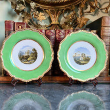 Load image into Gallery viewer, A pair of Regency Flight Barr and Barr Worcester porcelain topographical plates. English 1813-1820
