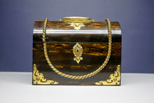 Load image into Gallery viewer, Coromandel Wood Domed Top Stationery Box by Betjamann & Sons. English circa 1870