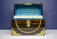 Load image into Gallery viewer, Coromandel Wood Domed Top Stationery Box by Betjamann & Sons. English circa 1870