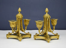 Load image into Gallery viewer, A Pair of Napoleon III ormolu candelabra attributed to Victor Paillard, Paris circa 1850