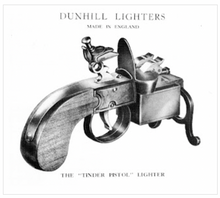 Load image into Gallery viewer, A Dunhill Tinder Pistol Cigar Lighter. Made in England, Mid 20th century.