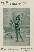 Load image into Gallery viewer, A framed Sir George Frampton dinner menu, The Florence 12 December 1908.