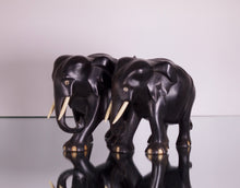 Load image into Gallery viewer, A Pair of Ebony Asian Elephants