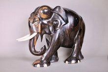 Load image into Gallery viewer, A Large Coromandel Ebony Elephant