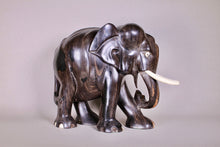 Load image into Gallery viewer, A Large Coromandel Ebony Elephant