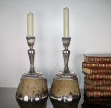 Load image into Gallery viewer, A rare pair of Rowland Ward Horse Hoof mounted Candlesticks