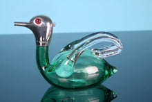 Load image into Gallery viewer, Saunders & Shepard sterling silver mounted 'Duck' decanter
