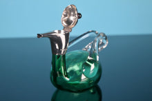 Load image into Gallery viewer, Saunders & Shepard sterling silver mounted 'Duck' decanter