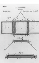 Load image into Gallery viewer, A late 19th century Patent Folding Mirror attributed to Peter Wiederer, New York City USA 1880-1905.