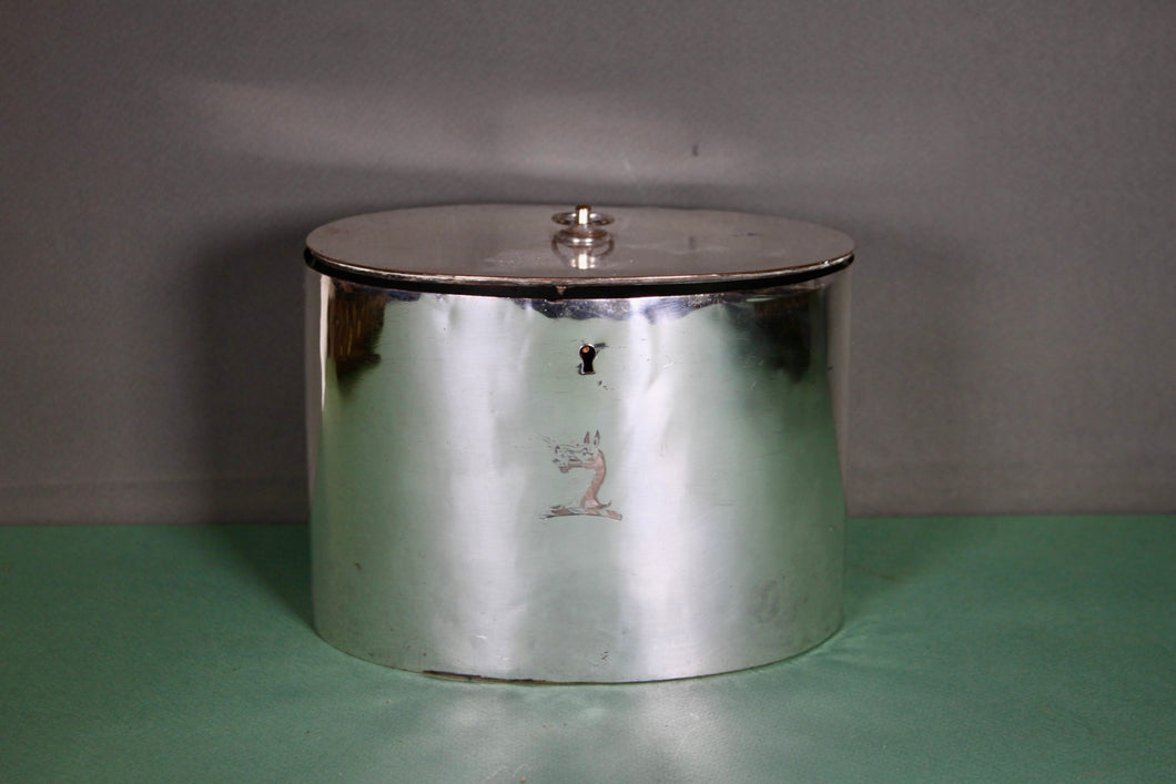 Old Sheffield Plate Tea Caddy. Circa 1775