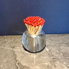 Load image into Gallery viewer, An Edwardian ribbed glass and sterling silver match striker. London 1902

