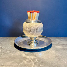 Load image into Gallery viewer, An Edwardian ceramic and silver plate match striker. Circa 1910

