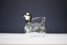 Load image into Gallery viewer, A large rare and handsome Hukin &amp; Heath Ltd sterling silver mounted &#39;Duck&#39; decanter. Birmingham 1930
