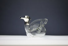 Load image into Gallery viewer, A large rare and handsome Hukin &amp; Heath Ltd sterling silver mounted &#39;Duck&#39; decanter. Birmingham 1930
