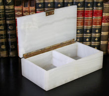 Load image into Gallery viewer, An Art Deco Onyx Table Box made by Henry Griffith &amp; Sons England for Hardy Brothers Australia.
