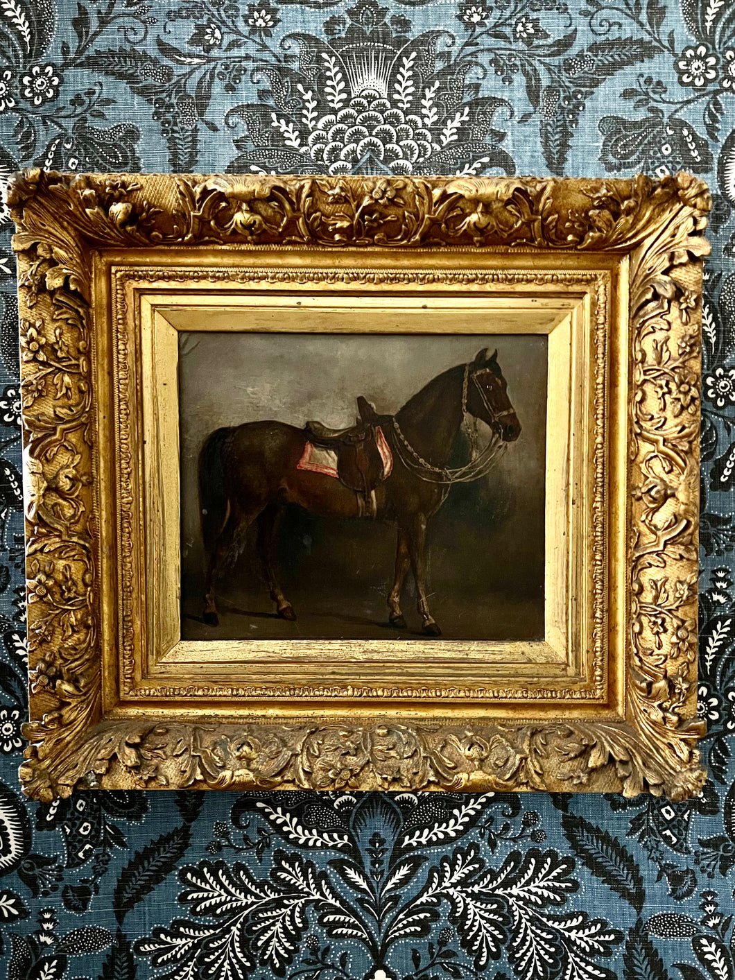 Willem Carel Nakken Dutch (1835-1926) A Saddled Horse  Circa 1880