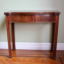 Load image into Gallery viewer, A George III mahogany serpentine card table. English Circa 1770

