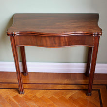 Load image into Gallery viewer, A George III mahogany serpentine card table. English Circa 1770
