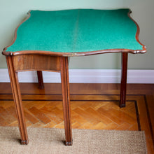 Load image into Gallery viewer, A George III mahogany serpentine card table. English Circa 1770
