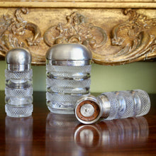 Load image into Gallery viewer, A set of three sterling silver lidded pots by Charles and George Asprey, London 1896
