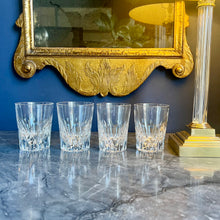 Load image into Gallery viewer, A set of four large cut crystal 10oz whisky glasses. Circa 1900
