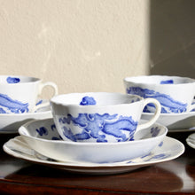 Load image into Gallery viewer, A Coalport blue dragon part tea set. Circa 1891-1919
