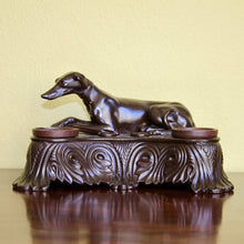 Load image into Gallery viewer, A rare Regency period Wally Smith &amp; Skinner glazed terracotta desk stand. English Circa 1820
