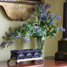 Load image into Gallery viewer, A French Empire period bronze and gilt bronze Gothic revival style inkstand. Circa 1810
