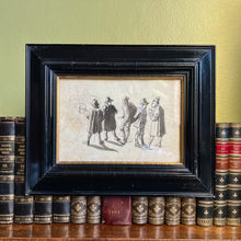 Load image into Gallery viewer, An interesting framed Dutch ink drawing on paper. 18th century
