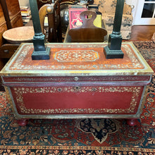 Load image into Gallery viewer, A fine large early nineteenth century Chinese Export red leather travelling trunk. Circa 1820

