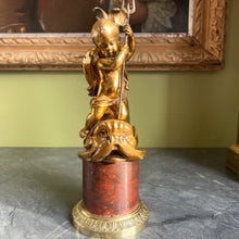 Load image into Gallery viewer, Louis Kley (France 1833-1911) A gilded bronze figure group on stand. 19th century
