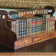 Load image into Gallery viewer, A rare Georgian mahogany double sided, two handled book carrier/stand. English Circa 1820
