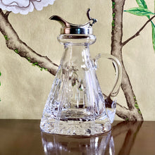 Load image into Gallery viewer, A sterling silver mounted cut crystal whisky noggin. Birmingham 1972
