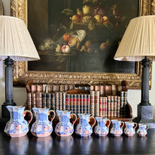 Load image into Gallery viewer, A rare graduated set of eight Mason&#39;s Ironstone Hydra jugs. English circa 1820-30
