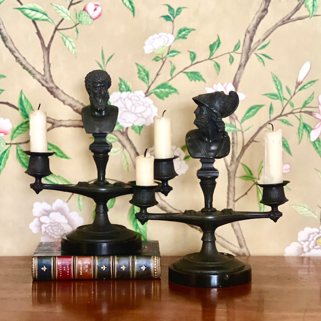 A Handsome pair of German Grand Tours Candlestands. Circa 1840