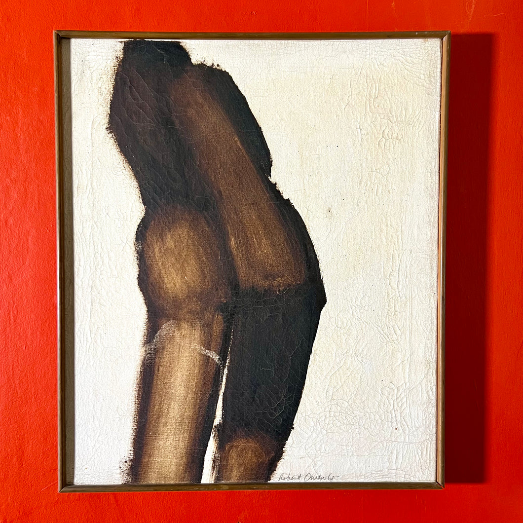 Robert Owen (Sydney 1937- ) Abstract Untitled Figure, Oil on canvas. Signed and dated '65