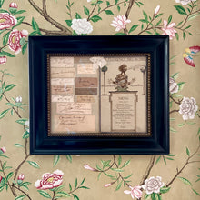 Load image into Gallery viewer, A framed Sir George Frampton dinner menu, The Florence 12 December 1908.
