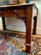 Load image into Gallery viewer, An early 19th century oak Library Table.  In the style of A W N Pugin. English Circa 1840
